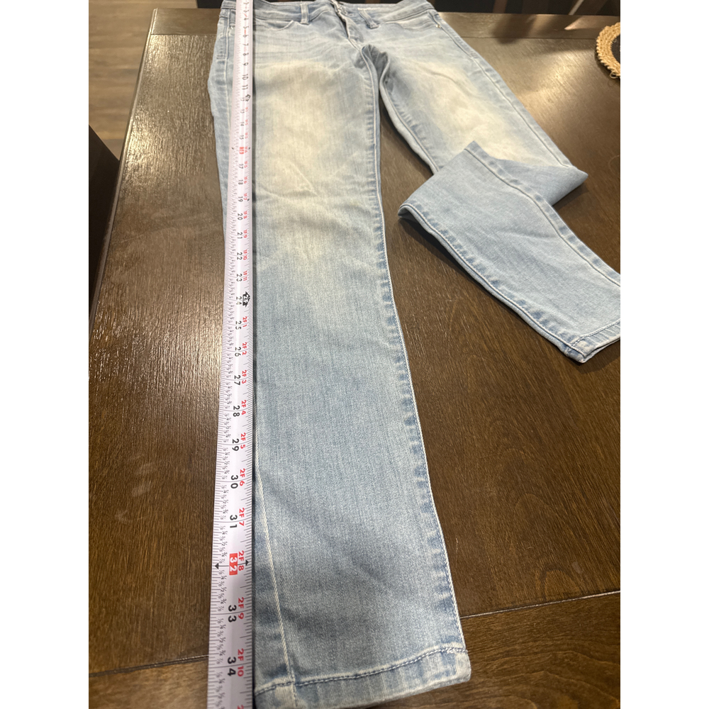 Bebe Heartbreaker Light Wash Denim Jeans in Blue - Picture 1 of 6